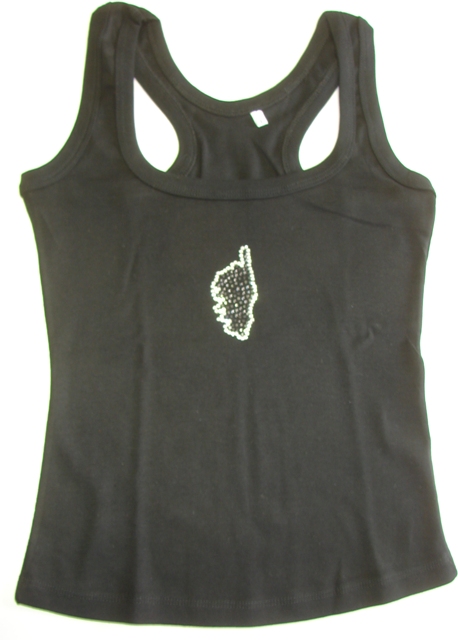 T.S CARACAS STRASS CORSE N T1 Noir