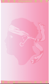 SERVIETTE TETE CORSE DEGRAD 3287 ROSE