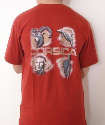 Tee shirt  quattro CORSICA rouge XXL