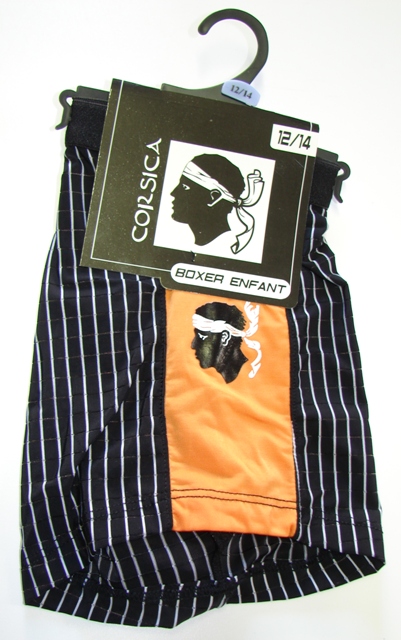 BOXER ENFANT MICRO Noir/Orange 10/12 A