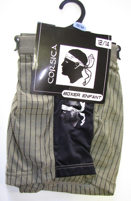 BOXER ENFANT MICRO Noir/Kaki 8/10 Ans
