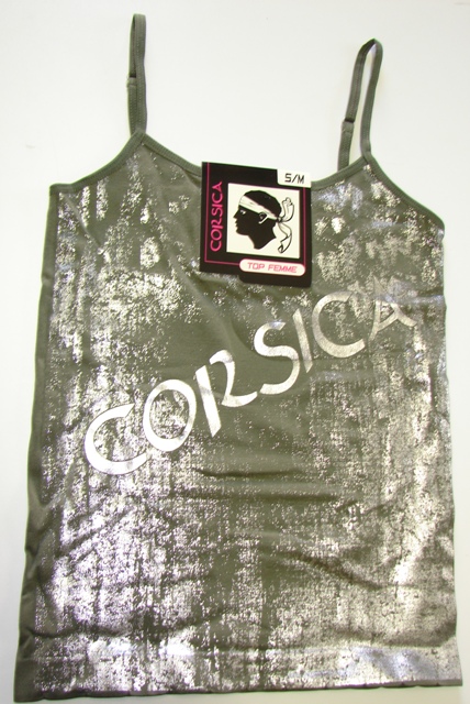 TOP CORSE Femme Microfibre Kaki S/M