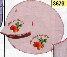 Torchon rond gamme Arbouse tissu