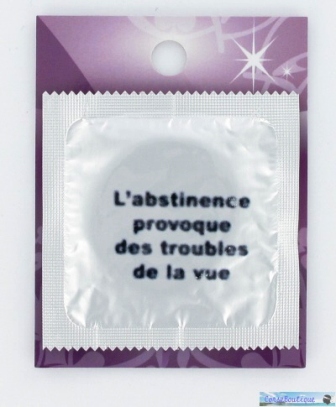 Préservatif humoristique l abstinence provoque des troubles de la vue