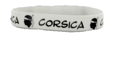 Bracelet silicone blanc Corsica
