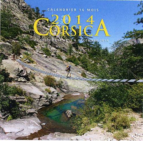 Calendrier GR 20 2014 illustré 16 mois