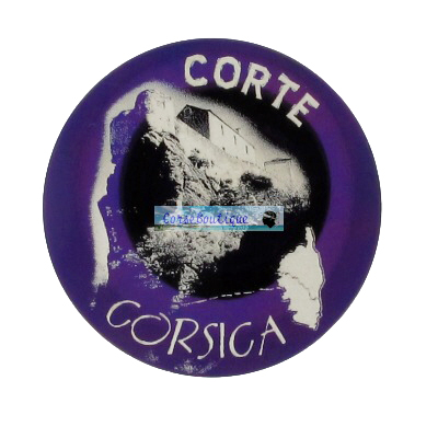 Magnet metal CORTE lie de vin