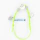 Bracelet élastique vert 2 charms et oeil de sainte lucie