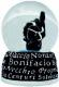 Boule de neige carte noir 6 cm
