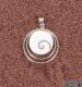 Pendentif double cercles oeil de sainte lucie 