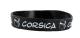 Bracelet silicone noir Corsica