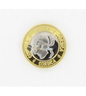   Moneda de colección de isla dorada y cabeza de moro 2.9