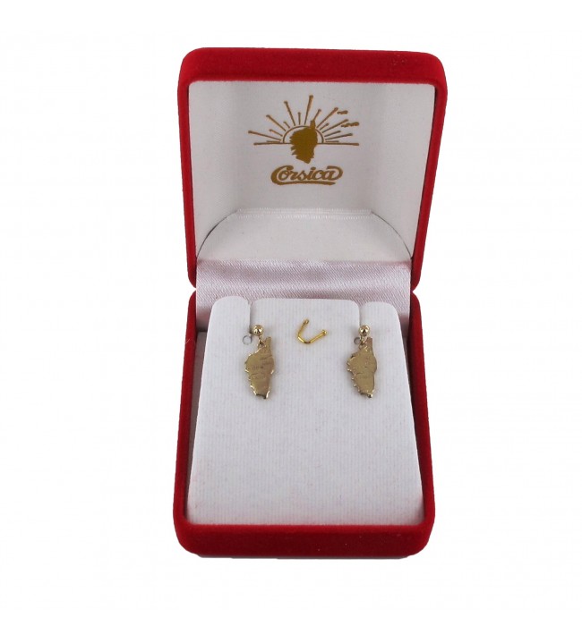   Earrings Corsica card studs Gold plated 22.5