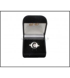 Zilveren ring St. Lucia oog en zirkonium oxide