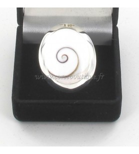   Ovale zilveren ring St. Lucia Oog Groot Model 41
