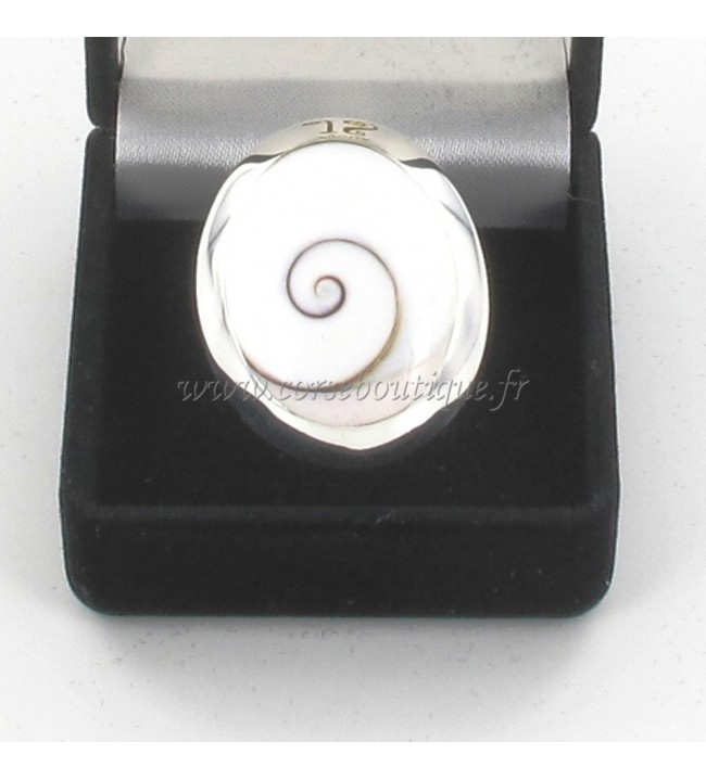   Anello ovale in argento St. Lucia Eye Modello grande 41