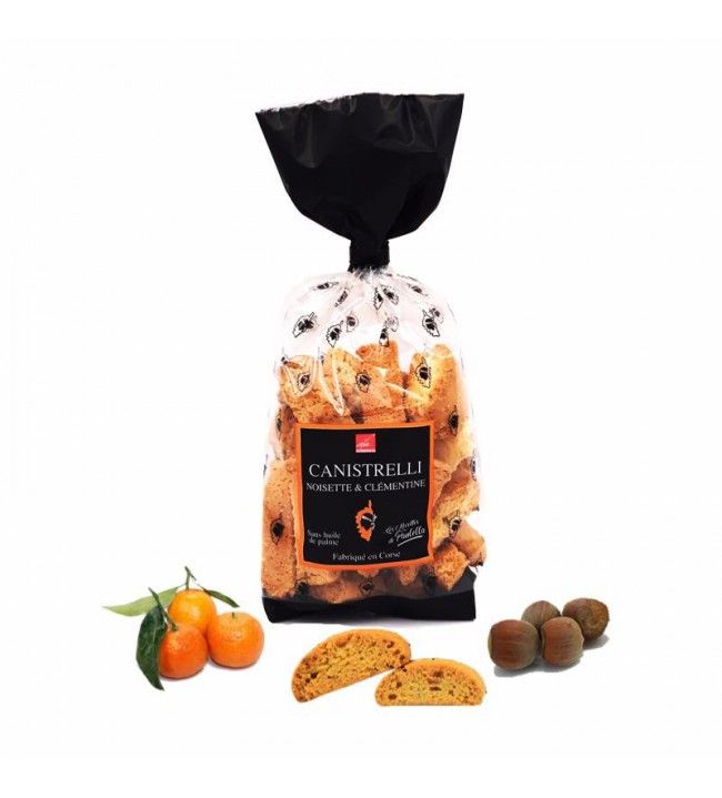   Canistrelli Petites Corses Clementina de Avelã - 250g 3,9