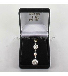   Silberanhänger mit 2 St. Lucia Augen und einer Perle 11