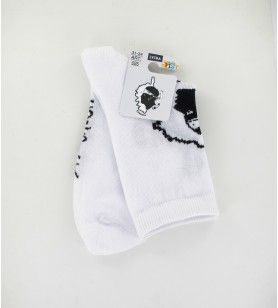   Socken N° 4 weiß Korsika Karte + Mohrenkopf 4.5
