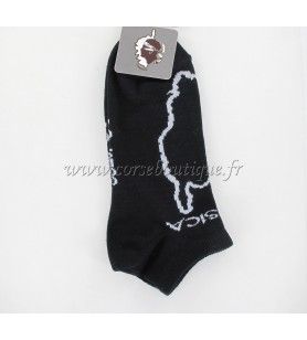   Short socks N° 1 black map Corsica 4