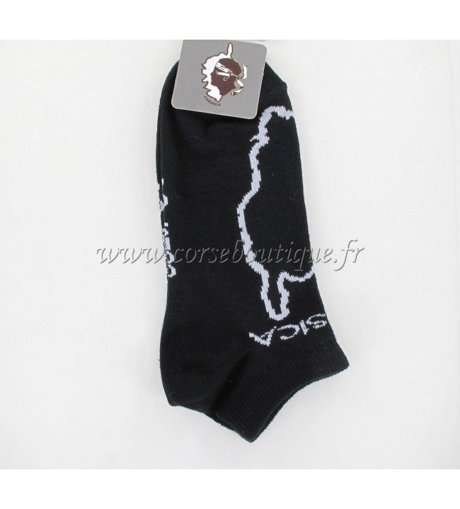   Korte sokken N° 1 zwart Corsica kaart 4