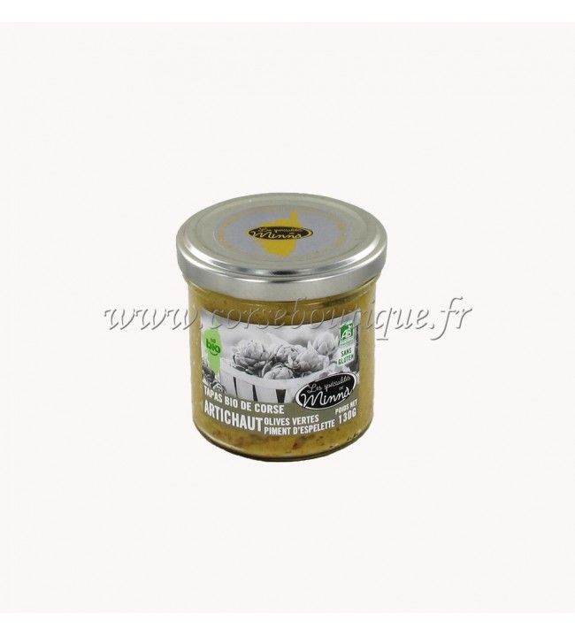   Organic Tapas Artichoke olive verdi Espelette pepe Minnà - 130g 5.4