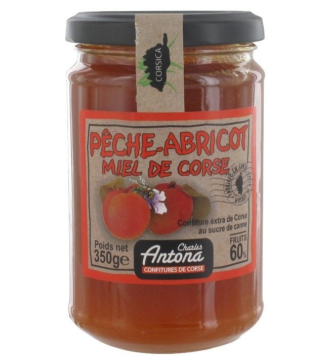   Confiture Pêche Abricot Miel de Corse CA - 350g 4.6