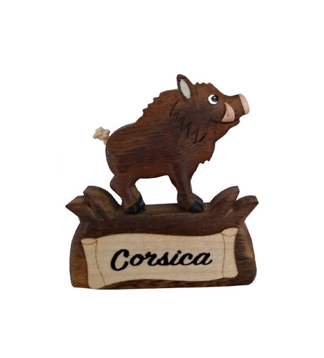   Korsika Holzschwein Magnet 4