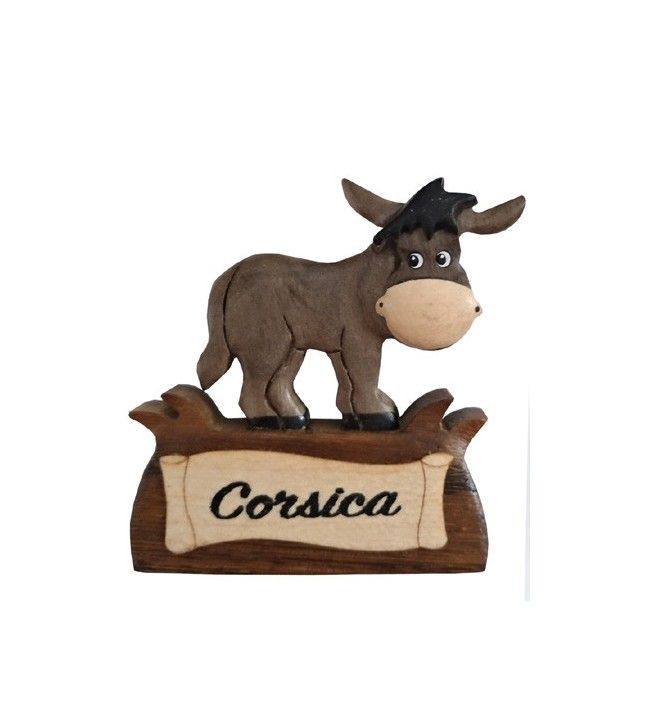   Magnet wooden donkey headband Corsica 4