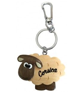   Wooden sheep key ring 4