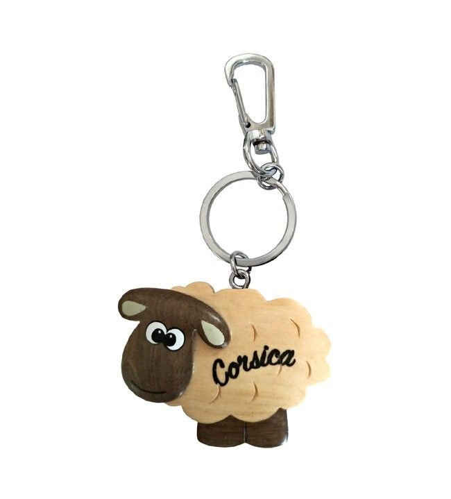   Porte clés mouton en bois 4