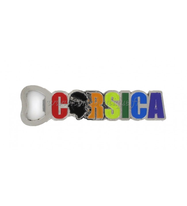   Magneet flesopener tekst Corsica kleur 4.9