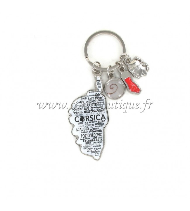   Porte clé charms carte fond blanc 4.9