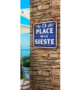 Plaque métal place de la sieste Corsica