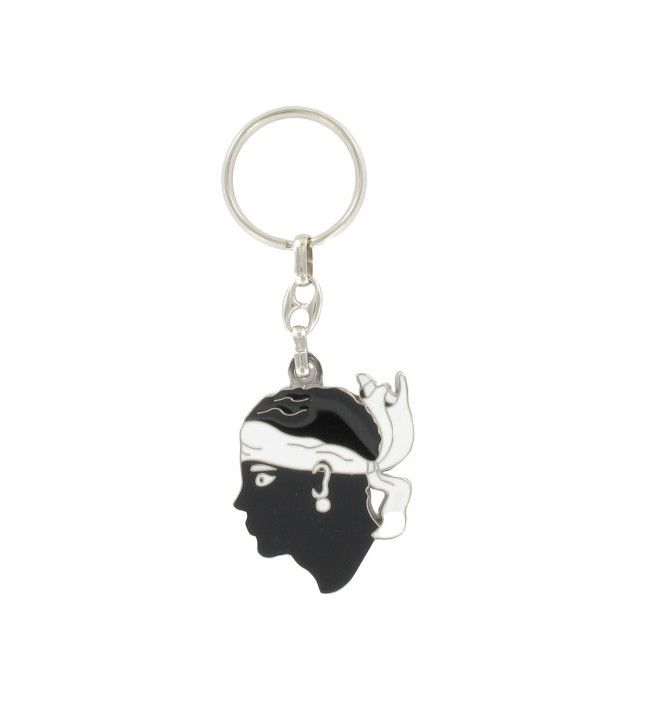   Metal key ring with Moor's head cut out 4.7