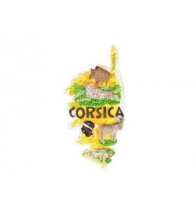   Magnete ritagliato dell'isola della Corsica 3.7
