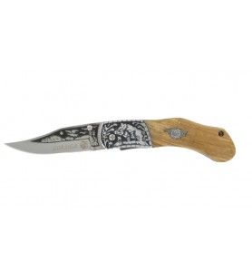   Messer 21 cm Goldschmied Finish Wildschwein Kropf und Klinge graviert Korsika 35