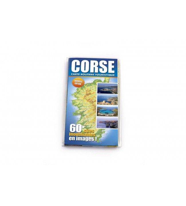  DESJOBERT Illustrated tourist road map of Corsica 8.5