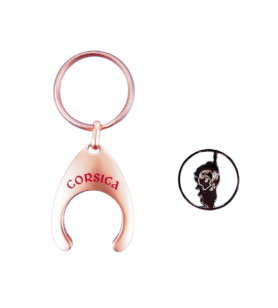   Keychain with pink caddy token Corsica card 5