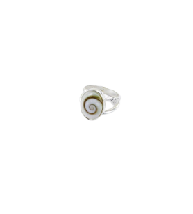   Olho oval de Santa Lúcia e anel de óxido de zircónio 36,9