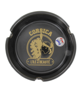   Brown ashtray with black interior Corsica 5.7
