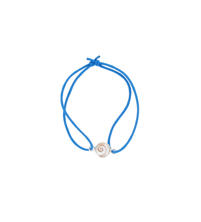   Elastic bracelet and round mediterranean saint lucia's eye 9.5