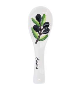 Olive spoon rest
