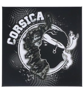 Corsica square magnet black