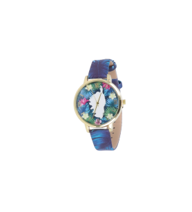 Corsica horloge blauwe achtergrond
