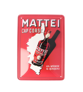 Plaque métal Cap Corse Mattei