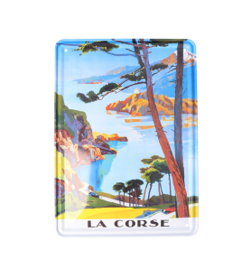 Placa metálica vintage La Corse