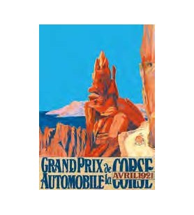 Affiche Le grand prix automobile de Corse