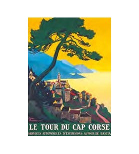 Poster of the tour of the Cap Corse