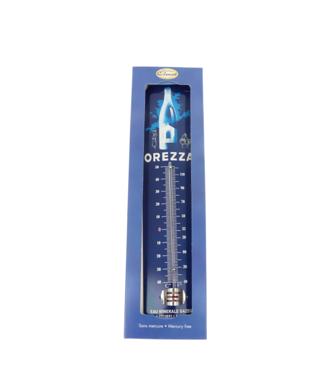 Thermometer natürliches Wasser aus Orezza